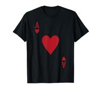 Déguisement Ace Heart Card Poker Vegas T-Shirt