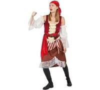 Déguisement adulte femme en pirate avec une jolie robe L/XL (x1) REF/21072 multicolore G