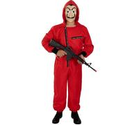 Déguisement Adulte La Casa de Papel - Funidelia - Rouge - Combinaison et masque S/M