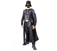 RUBIE'S Star Wars Officiel - Déguisement Luxe Dark Vador Adulte - Taille Standard - Costume Combinaison Noir, Ceinture 3D, Cape Noire et Masque - Pour Halloween, Carnaval - Idée Cadeau de Noël