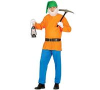 Fiestas Guirca Costume Nain Adulte (48-50/M) T-shirt Ceinture Bonnet Pantalon Homme