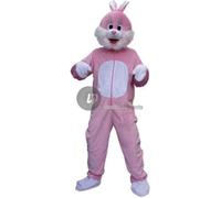 DEGUISEMENT ADULTE PELUCHE LAPIN ROSE TAILLE UNIQUE