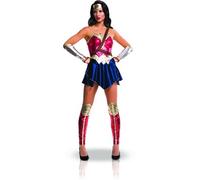Déguisement Adulte Wonder Woman™ Justice League - Rouge / bleu - S Jaune G