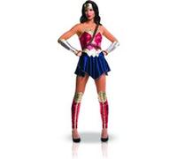 Déguisement Adulte Wonder Woman™ Justice League - Rouge / bleu - XS Jaune G