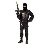 déguisement agent s.w.a.t adulte - s - noir - widmann 55341 Noir G