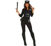 déguisement agent swat femme - m/l - noir - guirca 84357