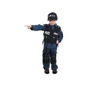 Déguisement Agent SWAT Garçon 5/6 ans - CHAKS - Métier - Polyester - Bleu