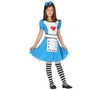Déguisement alice fille Bleu G