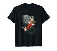 Déguisement Amusant de Beethoven en B-Boy et Lecteur de Cassette rétro T-Shirt
