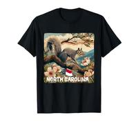 Déguisement Amusant de Caroline du Nord avec écureuil T-Shirt