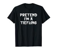 Déguisement amusant pour Halloween avec inscription « Pretend I'm A Tiefling » T-Shirt