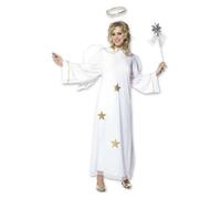 Déguisement Ange Étoilé Femme Noël - Taille: M Blanc