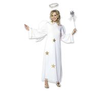 Déguisement Ange Étoilé Femme Noël - Taille: M Blanc