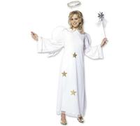 Déguisement Ange Étoilé Femme Noël - Taille: S Blanc