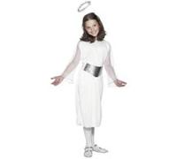 Smiffy's Costume d'ange blanc – robe, ceinture et auréole – Halloween