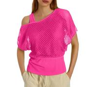 Déguisement Année 80 90 Femme Fluo T-shirt Resille, Débardeur Jambières Gants en Maille Costume, Kit Annee 80 Femme Accessoires Carnaval Vêtements D'aérobic Fête Thème