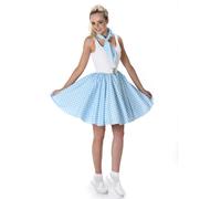 REDSUN - KARNIVAL COSTUMES Déguisement années 50 bleu clair à pois femme - Bleu - S