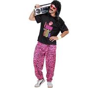 Déguisement - Années 80 - Baggy + Tee-shirt - Adulte - Homme - Taille M/L
