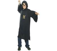 Déguisement apprenti magicien 7/9 ans - Harry Potter - Tunique avec cape - Pour intérieur - Noir