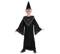 Déguisement Apprenti Sorcier Enfant - Taille: S 4-6 Ans (110-120 Cm) Noir