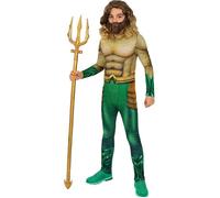 Funidelia | Déguisement Aquaman pour garçon Super héros, DC Comics, Ligue de justice d'Amérique - Déguisement pour enfant et accessoires pour Halloween, carnaval et fêtes. - Taille 10-12 ans