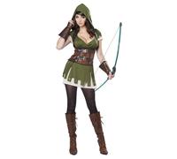 CALIFORNIA COSTUMES Déguisement archer des bois femme - Vert - S (38/40)