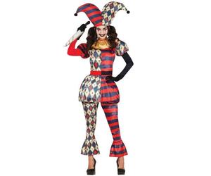 Déguisement - Arlequin Démoniaque Femme - Noir - Taille L - Halloween L