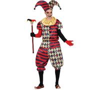 Déguisement - Arlequin démoniaque homme - Halloween - Noir - Adulte M