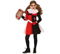 Déguisement D?Arlequine Pour Fille (Taille 5-6a) Multicolore