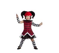 Déguisement - Arlequin fille - Rouge - Intérieur - 3 ans et plus 5-6 ans