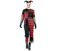 Déguisement Arlequin maléfique femme - EUROCARNAVALES, SA - Noir - Halloween - M/L - Adulte S