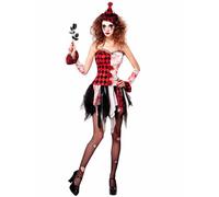WIDMANN MILANO Costume Horreur Arlequin – Robe Clown Tueur Halloween