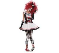 Déguisement D'arlequin Démente Pour Enfants Et Adolescentes Halloween (Taille 12-14a)