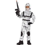déguisement armée arctique camouflage blanc garçon - 5/6 ans - blanc - guirca 83725 Blanc G