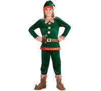 Déguisement Assistant Lutin Garçon Noël 4 À 5 Ans Vert