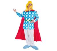 Déguisement Assurancetourix adulte CHAKS - barde gaulois noir multicolore en polyester M
