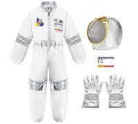 Deguisement Astronaute Enfant Cosmonaute Avec Astronaute Casque Gants Costume D'astronaute Combinaison Spatiale Anniversaire Classique Atmungsaktiv Costume De Fantaisie Pour Halloween Cosplay Carnaval