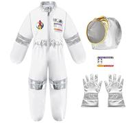 Deguisement Astronaute Enfant Cosmonaute Avec Astronaute Casque Gants Costume D'astronaute Combinaison Spatiale Anniversaire Classique Atmungsaktiv Costume De Fantaisie Pour Halloween Cosplay Carnaval