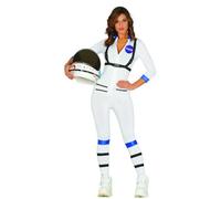 Déguisement Astronaute Femme Blanc - Costume d'Astronaute pour Soirée Déguisée
