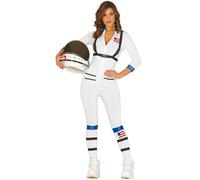 GUIRCA- Halloween Costume d'astronaute Adulte, Mujeres, 84947.0, Blanc, Talla 36-40