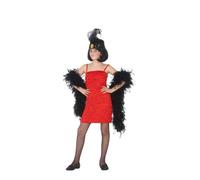 Déguisement De Charleston Rouge Pour Fille (Taille 3-4a) Rouge
