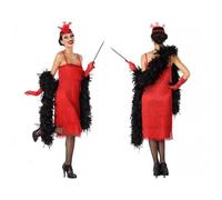 Déguisement - ATOSA - Charleston Rouge - Robe en tissu - Années 1920 - Femme XS/S