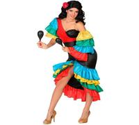 Déguisement - ATOSA - Danseuse de Rumba - Noir - Femme - Inspiration années 20 XS/S