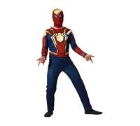 Déguisement - ATOSA - Héro Spider - Combinaison bleu foncé - Masque cagoule - Impression araignée jaune XL