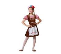 Déguisement - Atosa - Rayé Marron - Fille - 3-4 Ans - 1 Robe Incluse Multicolore
