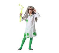 Déguisement - ATOSA - Savant fou - 10-12 ans - Mixte - Peignoir blanc multicolore 5-6 ans