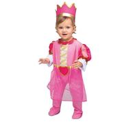 Déguisement avec couronne princesse rose bébé 1-2 ans