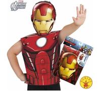 Déguisement - Avengers - Iron Man - 3-6 ans - Tee-shirt et masque - Rouge