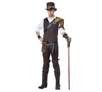Déguisement Aventurier Steampunk Homme - Taille: M Marron