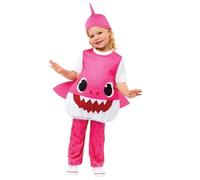 Déguisement - Baby Shark Maman rose - Combinaison intégrale rose et blanche - 24 mois - Carnaval 12-24 mois